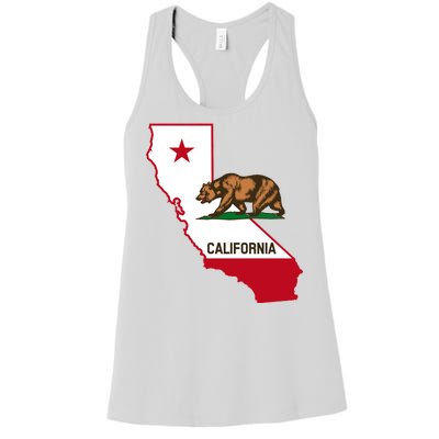 California State Bear Flag Women's Racerback Tank