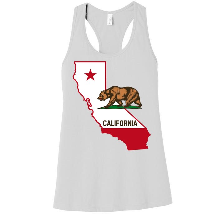 California State Bear Flag Women's Racerback Tank