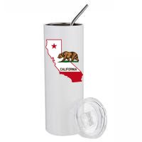 California State Bear Flag Stainless Steel Tumbler