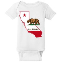 California State Bear Flag Baby Bodysuit