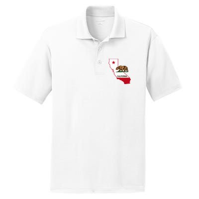 California State Bear Flag PosiCharge RacerMesh Polo