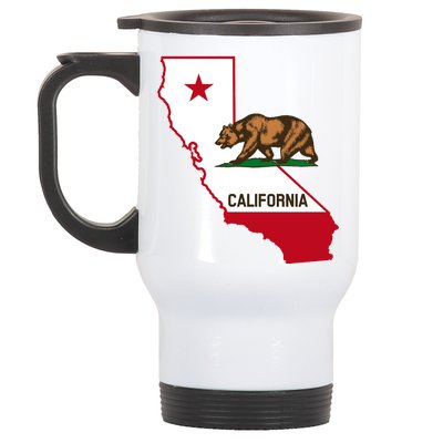 California State Bear Flag Stainless Steel Travel Mug