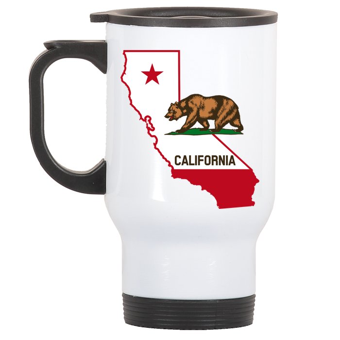 California State Bear Flag Stainless Steel Travel Mug