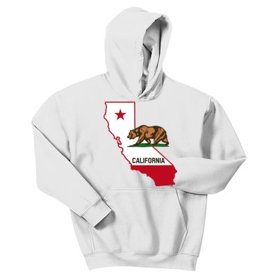 California State Bear Flag Kids Hoodie