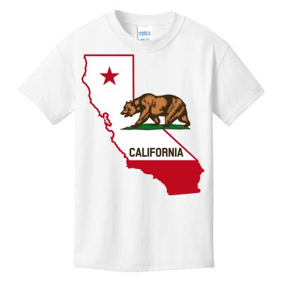 California State Bear Flag Kids T-Shirt