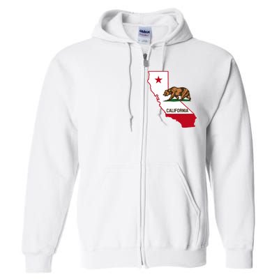 California State Bear Flag Full Zip Hoodie