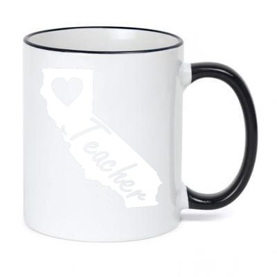 California State Teacher Red For Ed 11oz Black Color Changing Mug