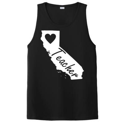 California State Teacher Red For Ed PosiCharge Competitor Tank