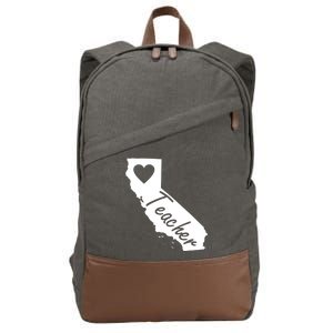 California State Teacher Red For Ed Cotton Canvas Backpack