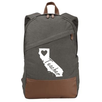 California State Teacher Red For Ed Cotton Canvas Backpack