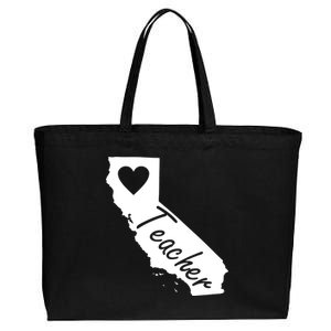 California State Teacher Red For Ed Cotton Canvas Jumbo Tote