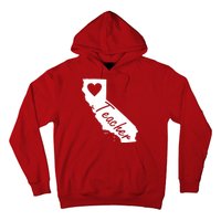 California State Teacher Red For Ed Hoodie