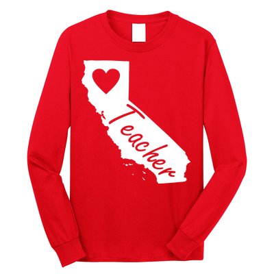 California State Teacher Red For Ed Long Sleeve Shirt