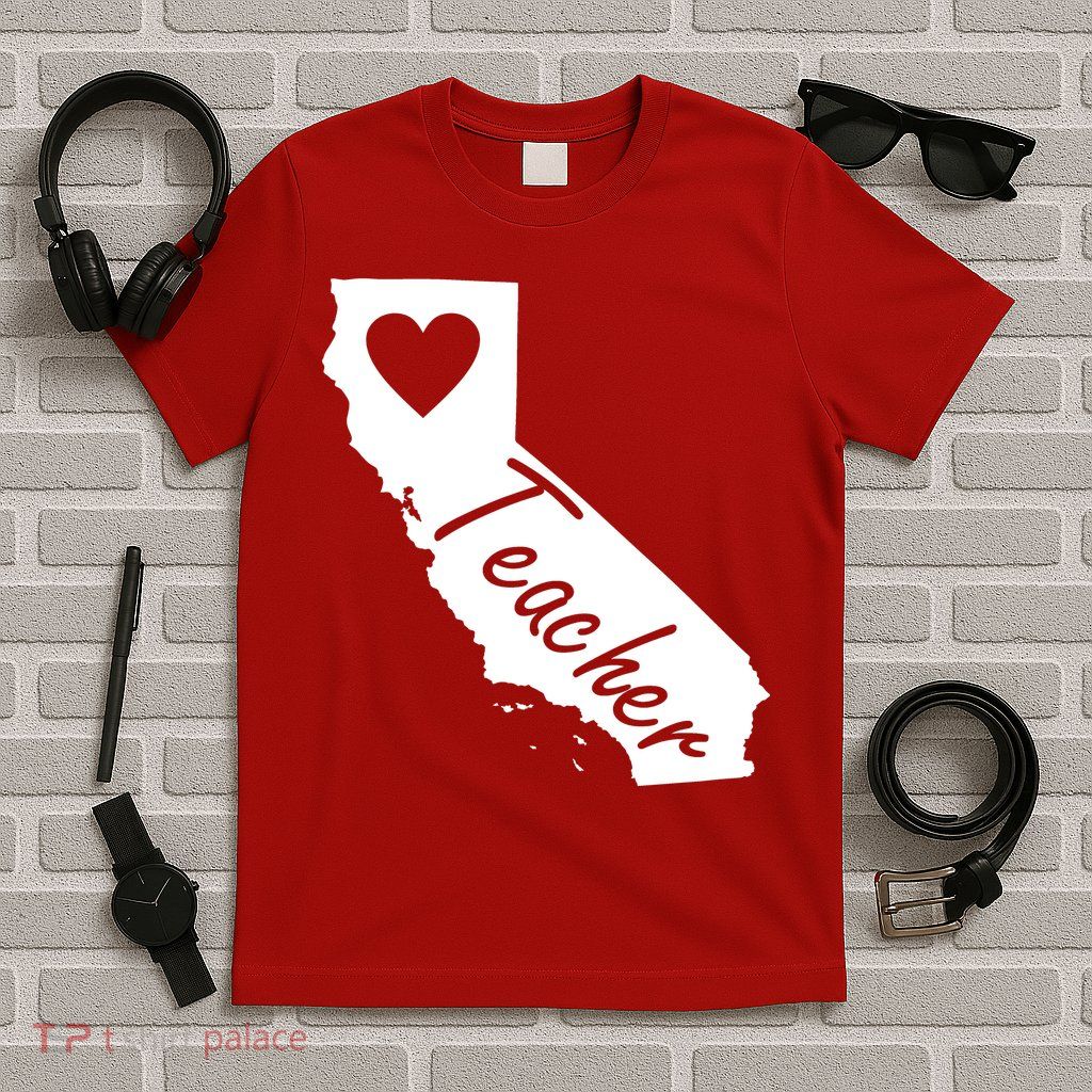 California State Teacher Red For Ed T-Shirt