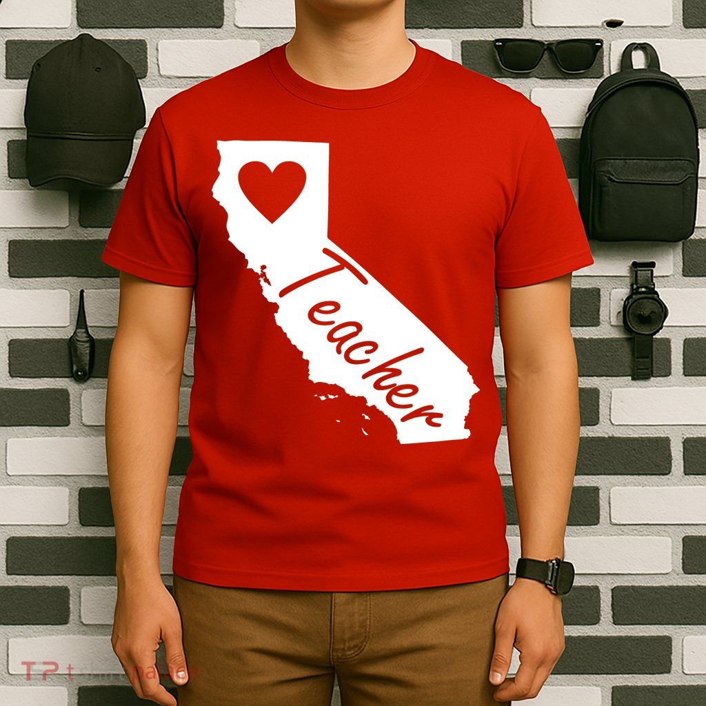 California State Teacher Red For Ed T-Shirt