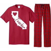 California State Teacher Red For Ed Pajama Set