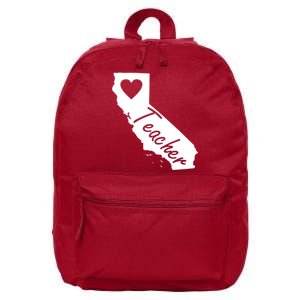 California State Teacher Red For Ed 16 in Basic Backpack