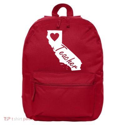 California State Teacher Red For Ed 16 in Basic Backpack
