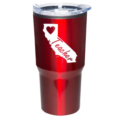 California State Teacher Red For Ed Tumbler