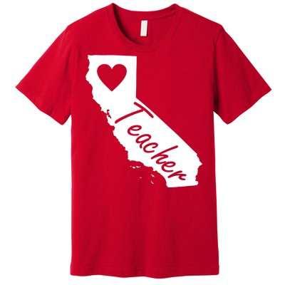 California State Teacher Red For Ed Premium T-Shirt