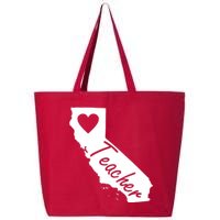 California State Teacher Red For Ed 25L Jumbo Tote