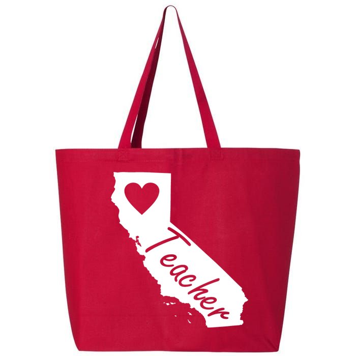 California State Teacher Red For Ed 25L Jumbo Tote