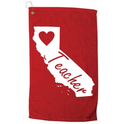 California State Teacher Red For Ed Golf Towel