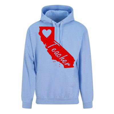 California State Teacher Red For Ed Unisex Surf Hoodie