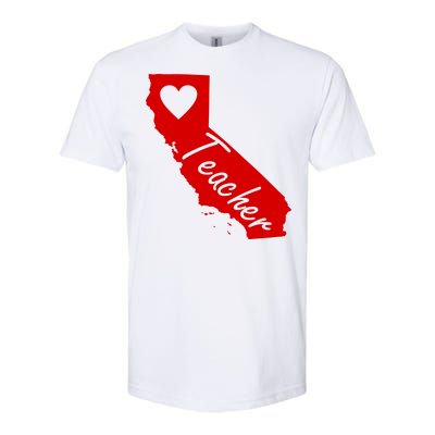 California State Teacher Red For Ed Softstyle CVC T-Shirt