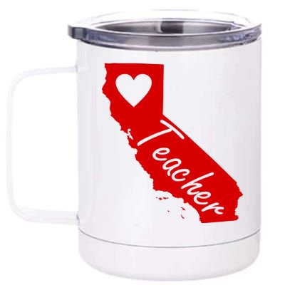 California State Teacher Red For Ed 12 oz Stainless Steel Tumbler Cup