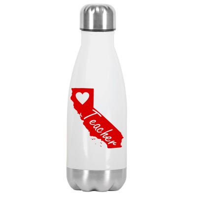 California State Teacher Red For Ed Stainless Steel Insulated Water Bottle