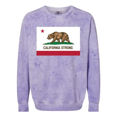 California Strong Flag Colorblast Crewneck Sweatshirt