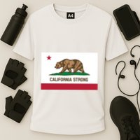 California Strong Flag Cooling Performance Crew T-Shirt