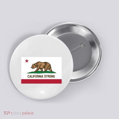 California Strong Flag Button