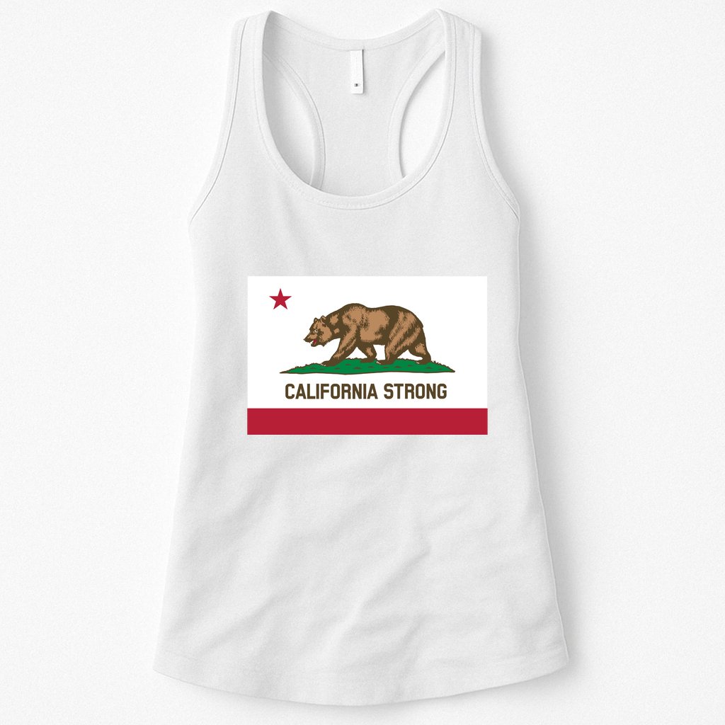California Strong Flag Womens Tank Top