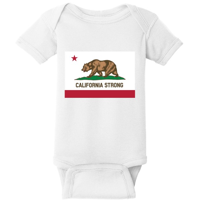 California Strong Flag Baby Bodysuit