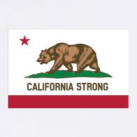 California Strong Flag Baby Bodysuit