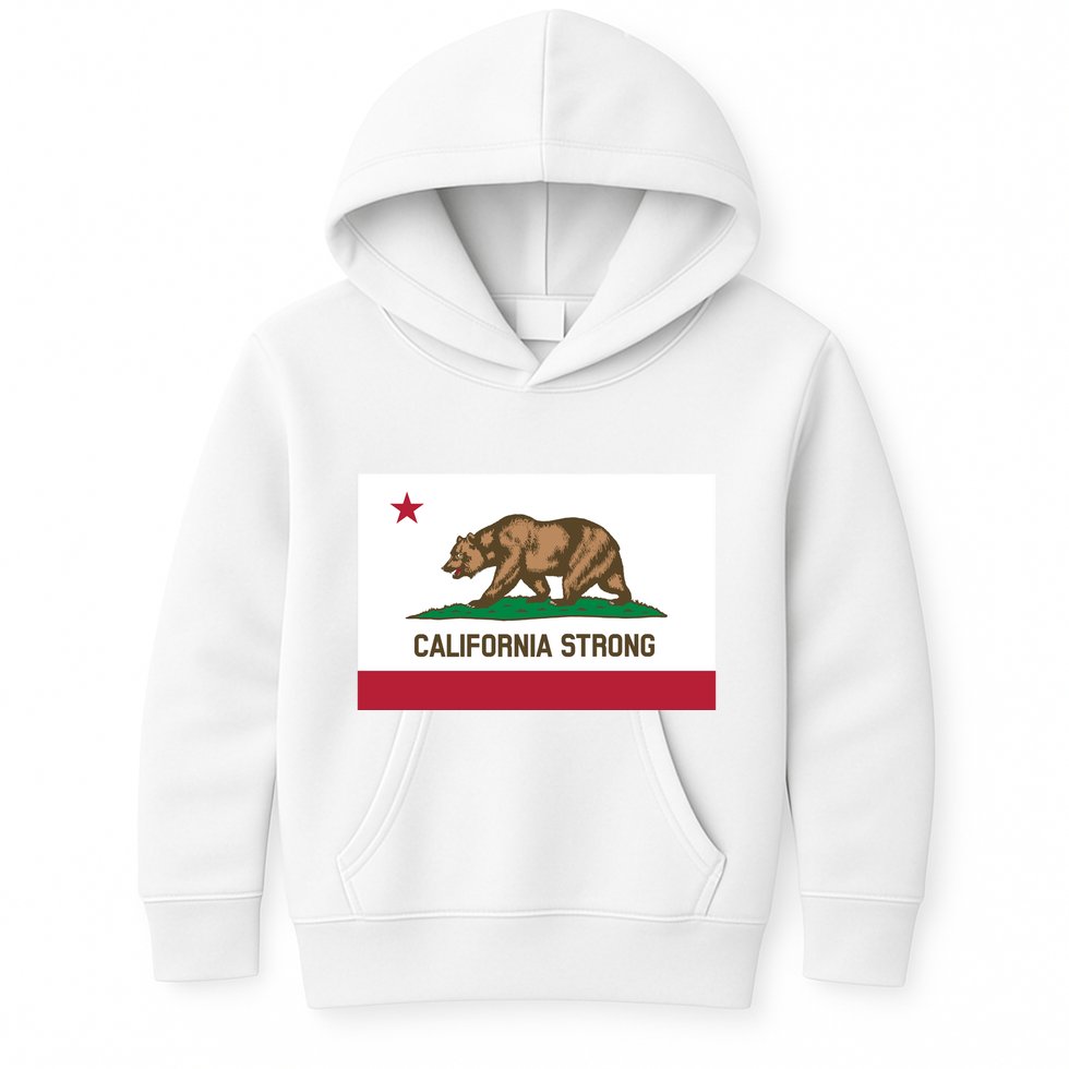 California Strong Flag Kids Hoodie