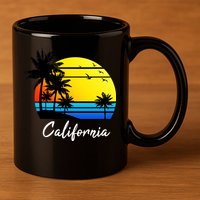 California Sunset 11oz C Handle Ceramic Mug