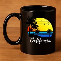 California Sunset 11oz C Handle Ceramic Mug