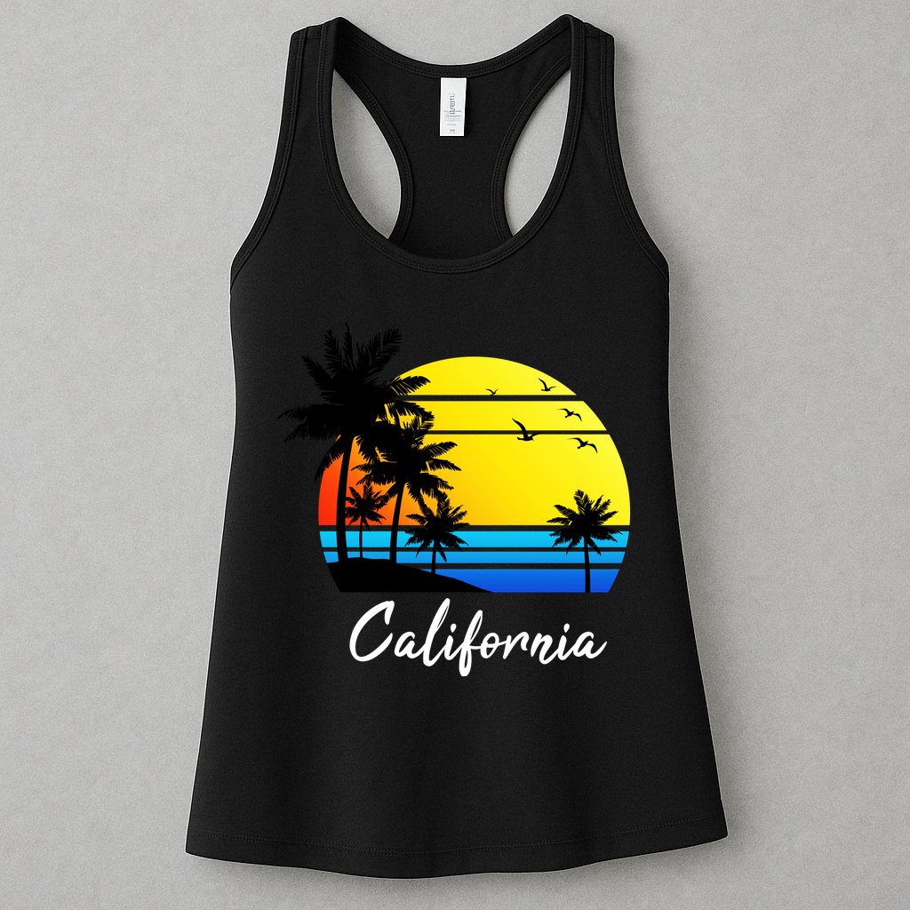 California Sunset Womens Tank Top