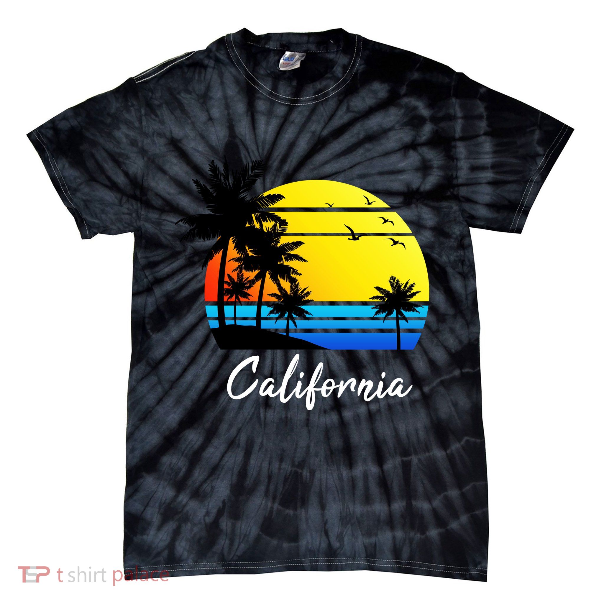 California Sunset Tie-Dye T-Shirt