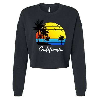 California Sunset Cropped Pullover Crew