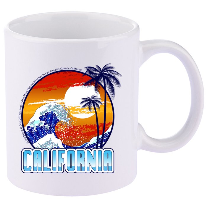 California Sunshine 11oz C Handle Ceramic Mug