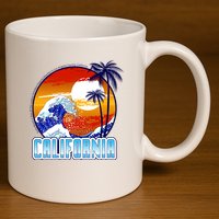California Sunshine 11oz C Handle Ceramic Mug