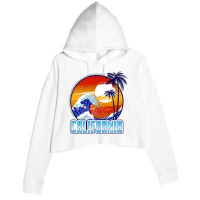 California Sunshine Crop Fleece Hoodie