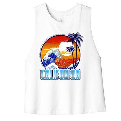 California Sunshine Women's Racerback Cropped Tank