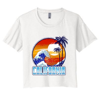 California Sunshine Women's Crop Top Tee