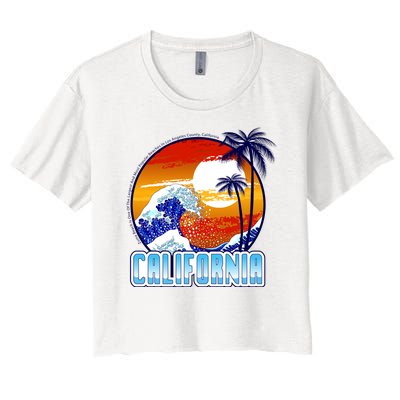 California Sunshine Women's Crop Top Tee