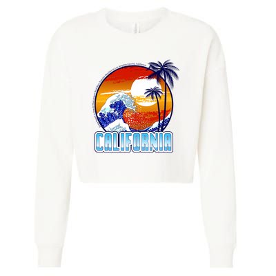 California Sunshine Cropped Pullover Crew